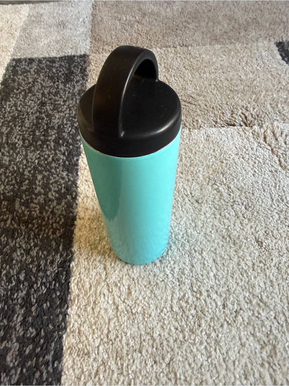 RTIC Aqua Stainless Insulated Water Bottle Tumbler with Black Lid-20oz